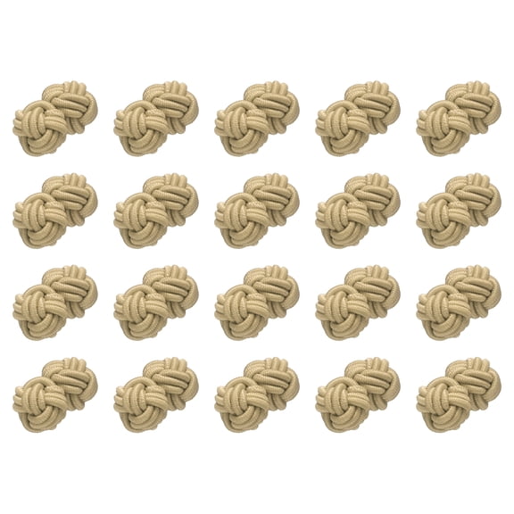 Uxcell 20Pack Chinese Closure Knots, Fabric Ball Sewing Buttons, Light Green
