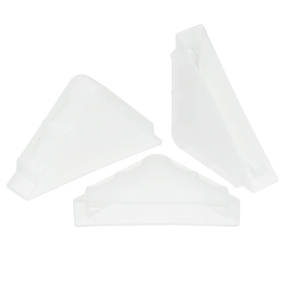 Uxcell 20Pack Corner Protectors 10x65mm Plastic Triangle Corner Guards Cushion, White