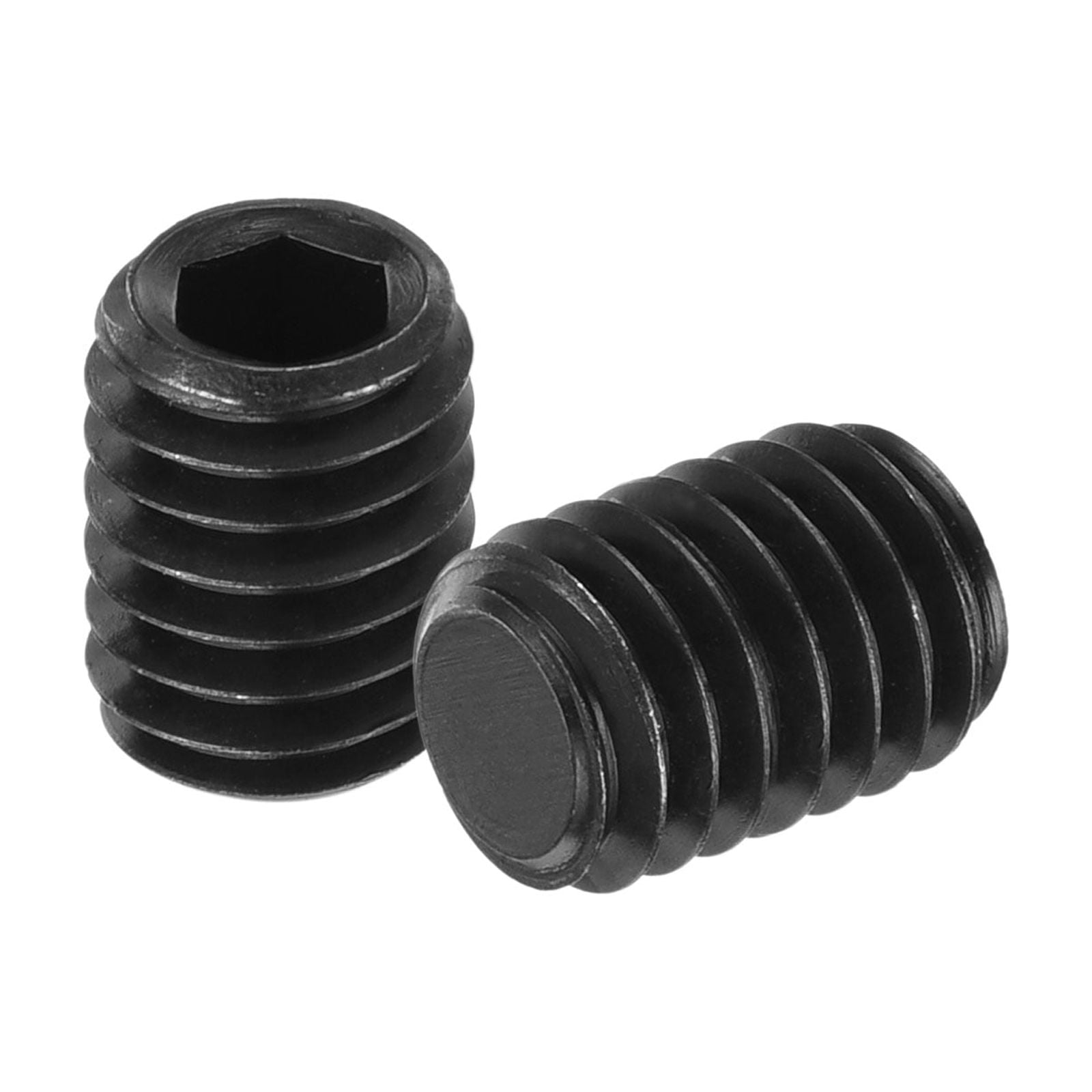 M METERXITY 20-Pack M6 Thumb Screws – T-Handle Clamping Knobs, 40mm Thread, Zinc-Plated Carbon Steel (Black)