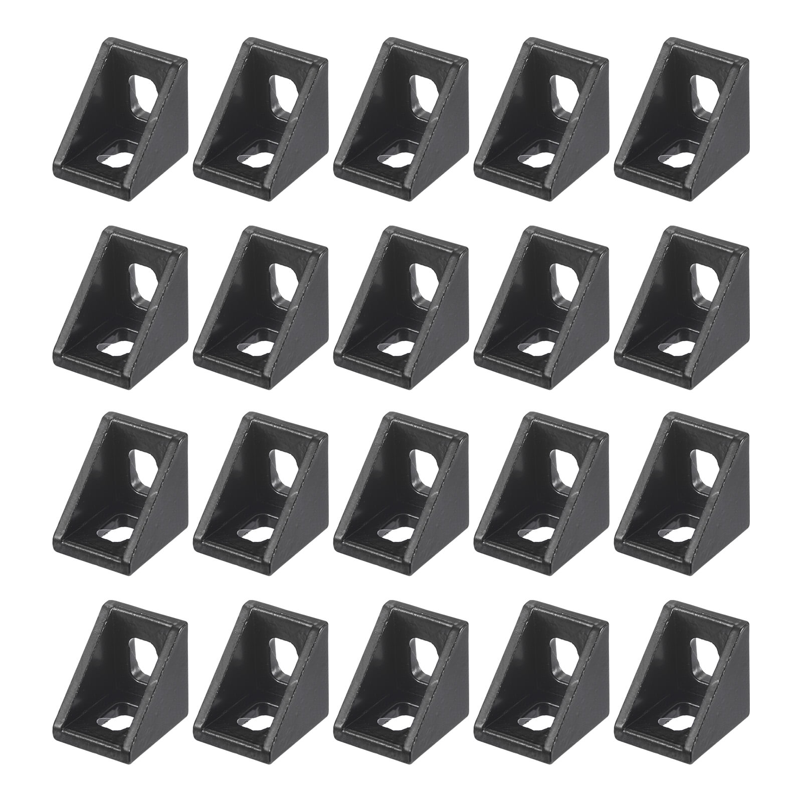 Uxcell 12-Pack 4040 Aluminum Corner Brackets - 38x38x35mm Inside Angle Connectors For Aluminum Extrusion Frames
