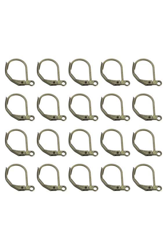 20Pack LeverBack Earring Hooks French Ear Wire Earring Hook, Red Bronze