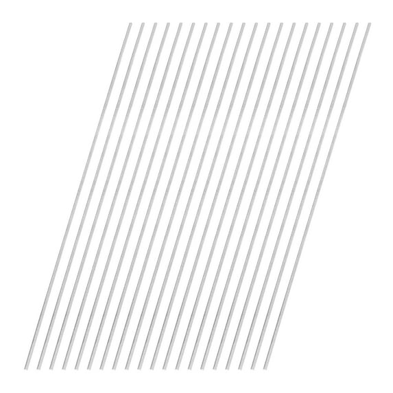 Uxcell 20Pack Round Steel Rods, 1.2mm x 100mm SKD11 Steel Solid Lathe Bar Stock Tool