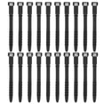 thumbnail image 1 of Uxcell 20Pack Silicone Zip Ties 4.5 Inch Reusable Wire Ties Cable Organizer, Black, 1 of 6