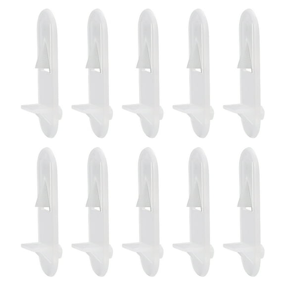 Uxcell 20Pcs 0.28'' Shelf Support Pegs Plastic Shelf Locking Bracket Peg Clear