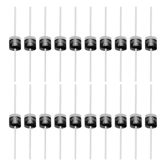 Uxcell 20Pcs 12SQ050 Schottky Rectifiers Diode, 12A 50V R-6 High Current Electronic Direct Plug-in Rectifiers Diodes