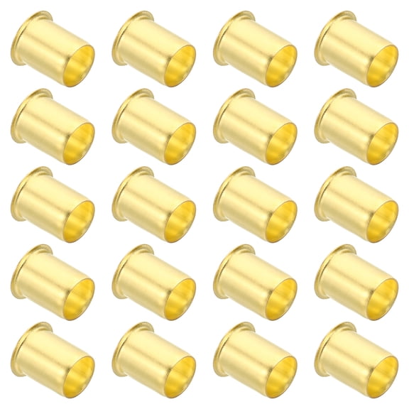 Uxcell 20Pcs 15mm OD x 12mm ID Tube Brass Compression Insert