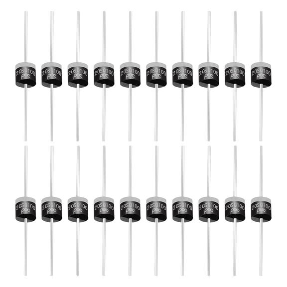 Uxcell 20Pcs 20SQ100 Schottky Rectifiers Diode, 20A 100V R-6 High Current Electronic Direct Plug-in Rectifiers Diodes
