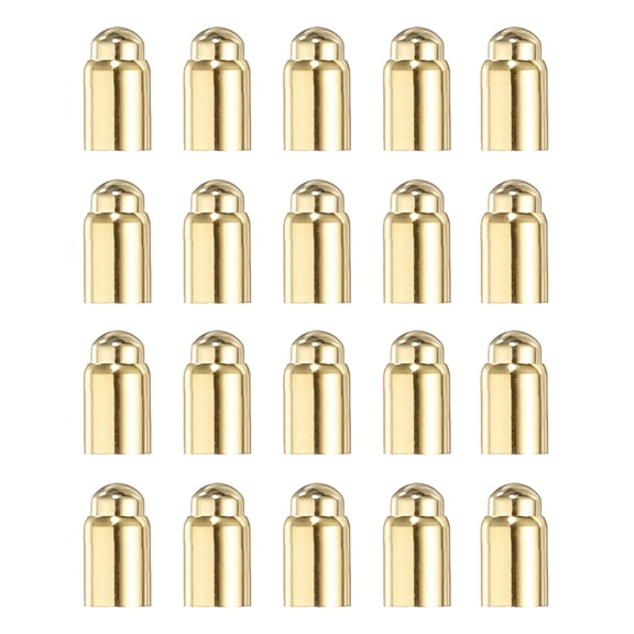Uxcell 20Pcs 3.5mm Spring Loaded PogoPins, Gold Plated Copper Header Thimble Current Test Pin Probes Connector Replacement for Electricity Conduction