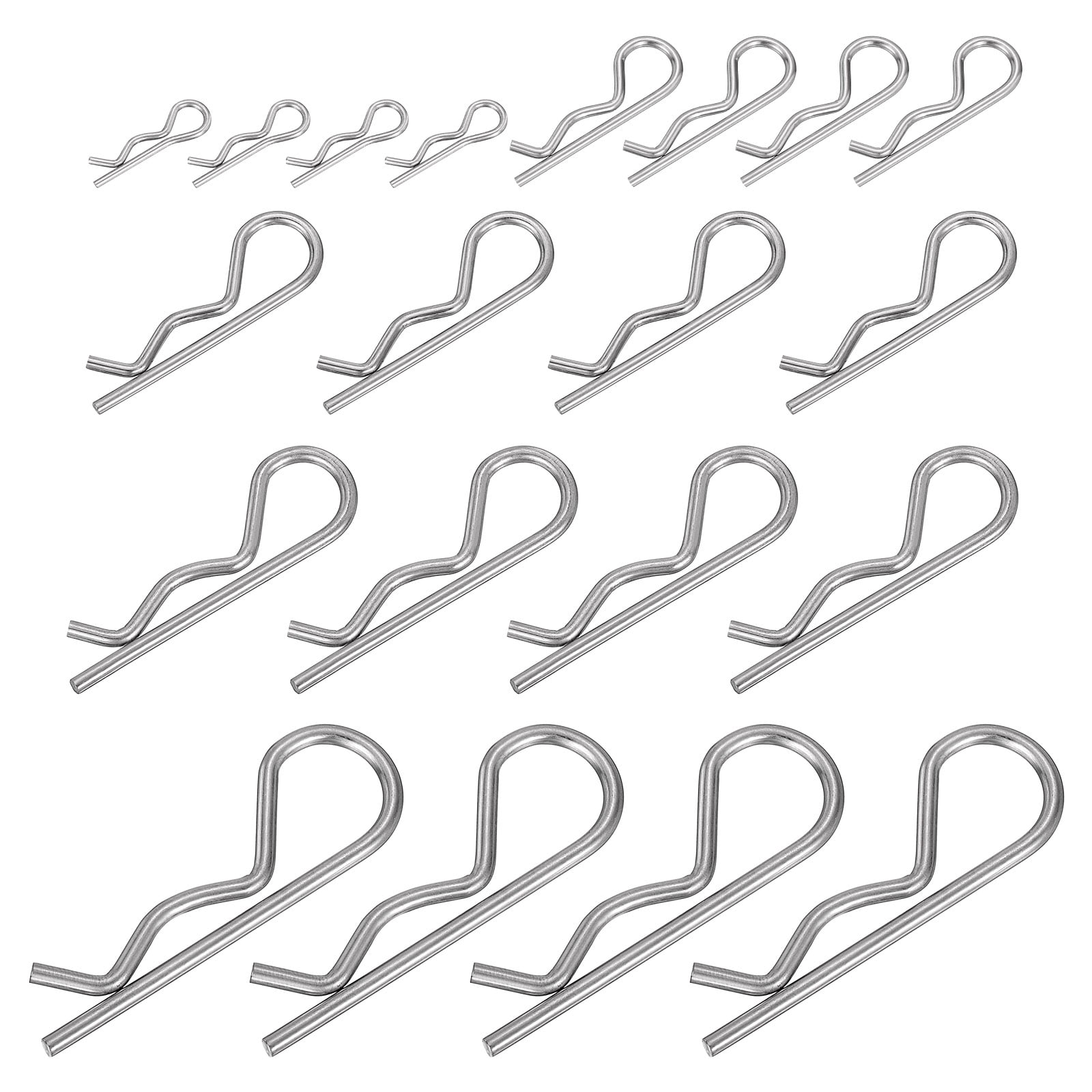 Perni A Forcella Kit Assortito Kit 150 Pezzi Pini Zincati Per Meccanica - Hair Pin, Cotter Pin E Hitch Pin Per Auto E Officina Perni Cotter Zincati Fermagli Resistenti Per Officina