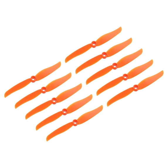 Uxcell 20Pcs 6035 RC Propellers Blade Prop 2 Vane 15.2cm Dia Plastic for RC Quadcopter, Orange with 9 Plastic Washers