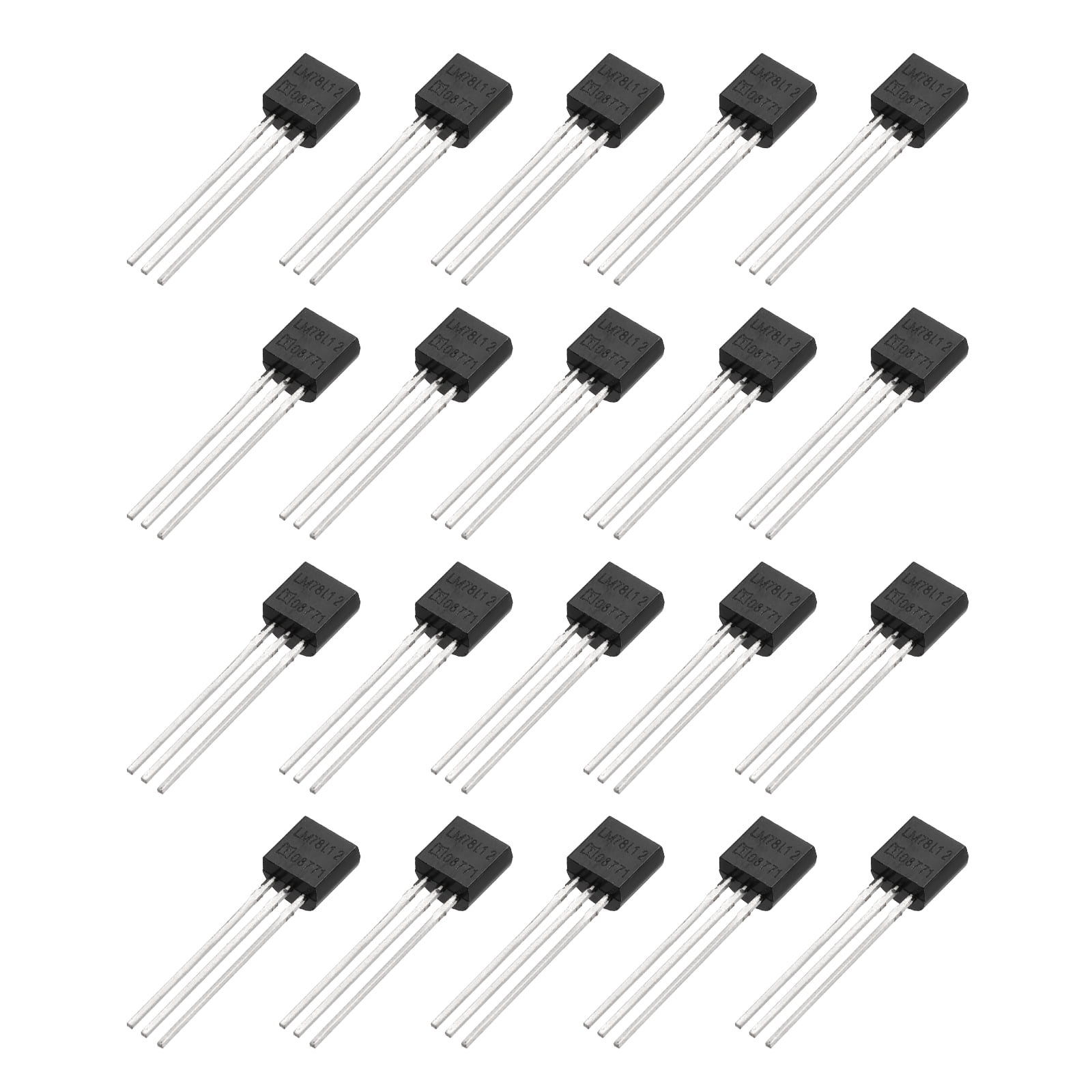 Transistor 12v R32 Uxcell 20Pcs 78L12 Transistor Kit, +12V 100mA Three-Terminal Voltage ...