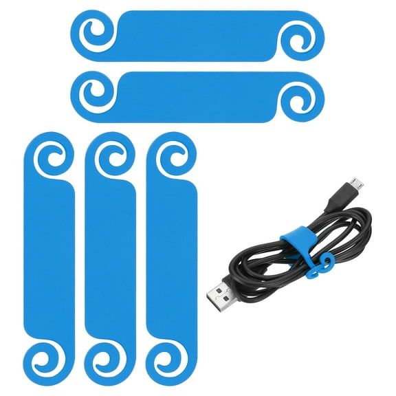 Uxcell 20Pcs Cable Management Labels Flexible Labels Cord Identification Tags, Blue