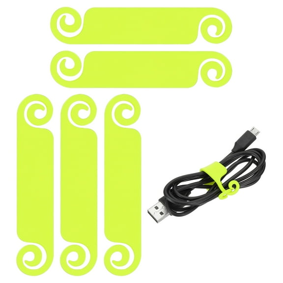 Uxcell 20Pcs Cable Management Labels Flexible Labels Cord Identification Tags, Green