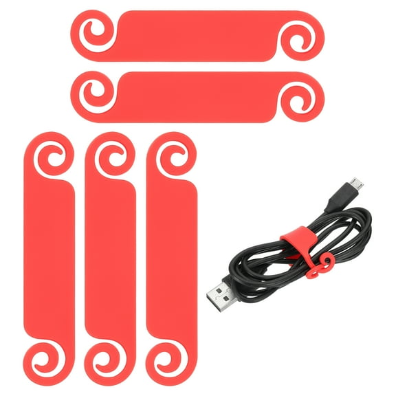 Uxcell 20Pcs Cable Management Labels Flexible Labels Cord Identification Tags, Red