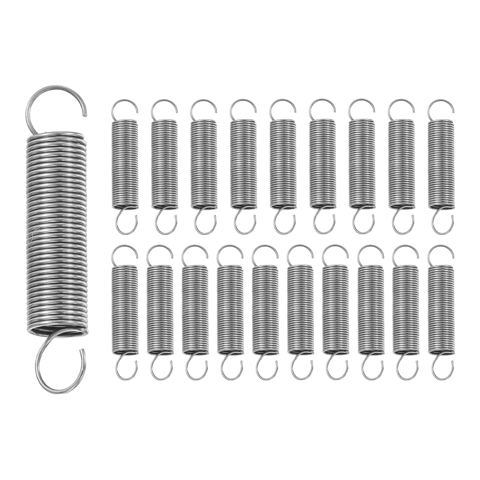 Durable Small Spring Uxcell 20Pcs Extension Spring, Stainless Steel Small Springs with Dual ...