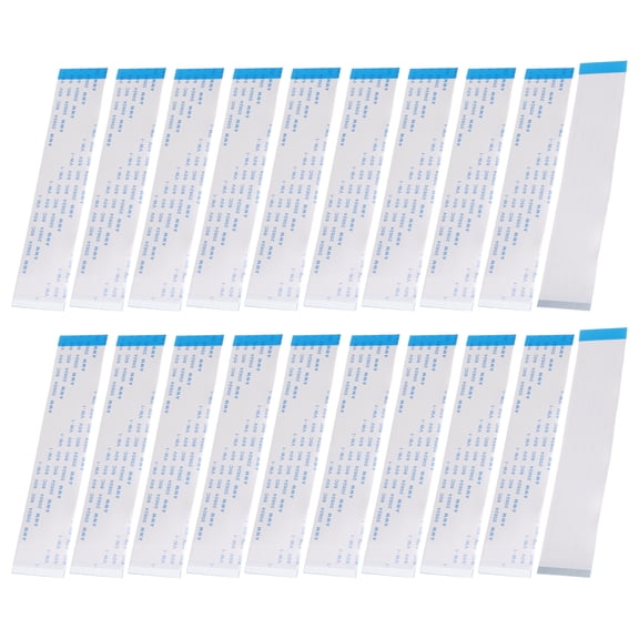 Uxcell 20Pcs Flat Flexible Cable Ribbon Thin FFC Wire, 40 Pin 0.5mm Pitch 100mm Long (B Type) for LCD 3D Printer Camera Laptop Audio