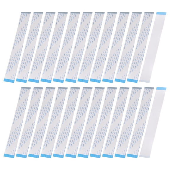 Uxcell 20Pcs Flat Flexible Cable Ribbon Thin FFC Wire, 40 Pin 0.5mm Pitch 150mm Long (B Type) for LCD 3D Printer Camera Laptop Audio