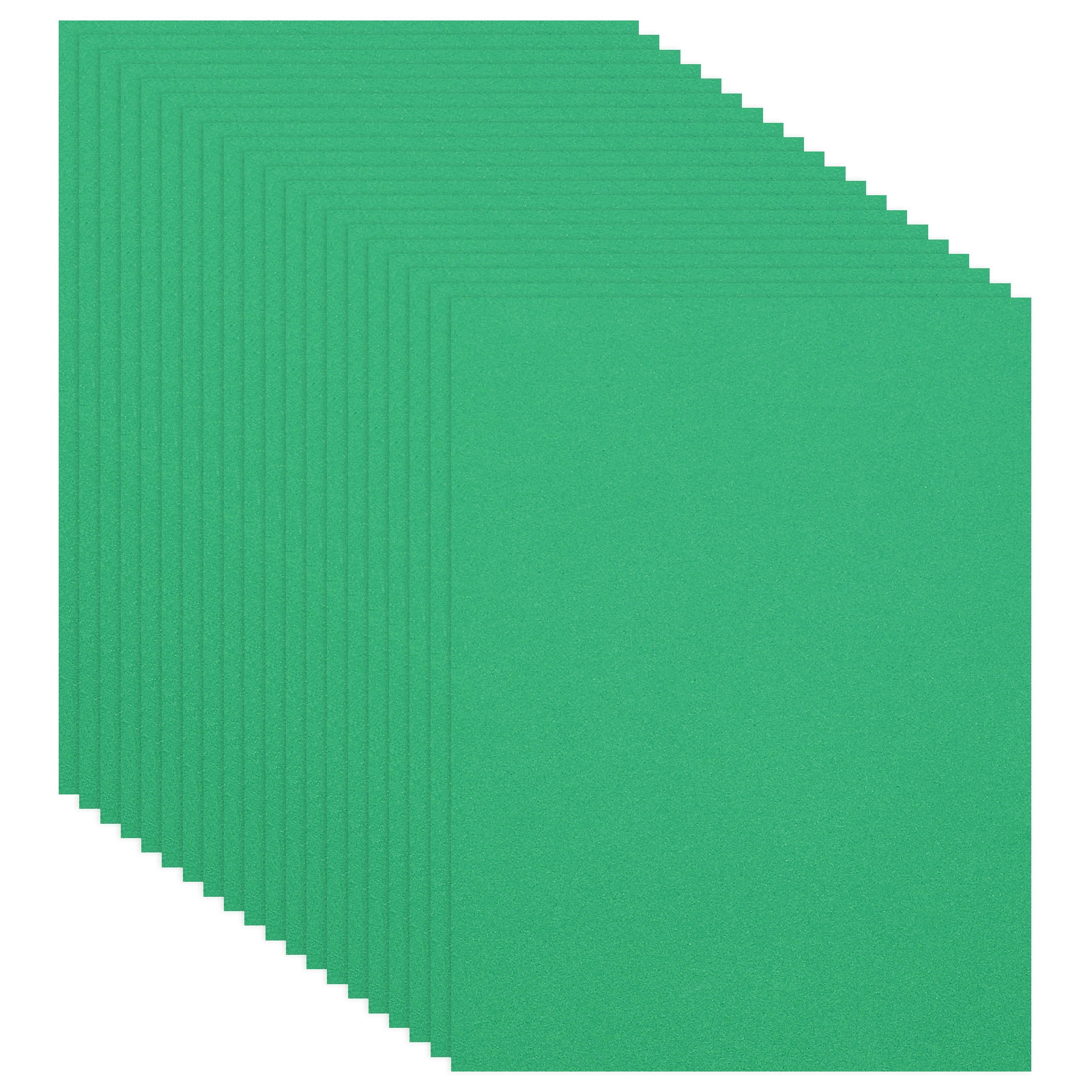 Uxcell 20Pcs Green EVA Foam Sheets, 15.7 x 11.8 Inches 1mm Thick Foam Sheets for Crafts