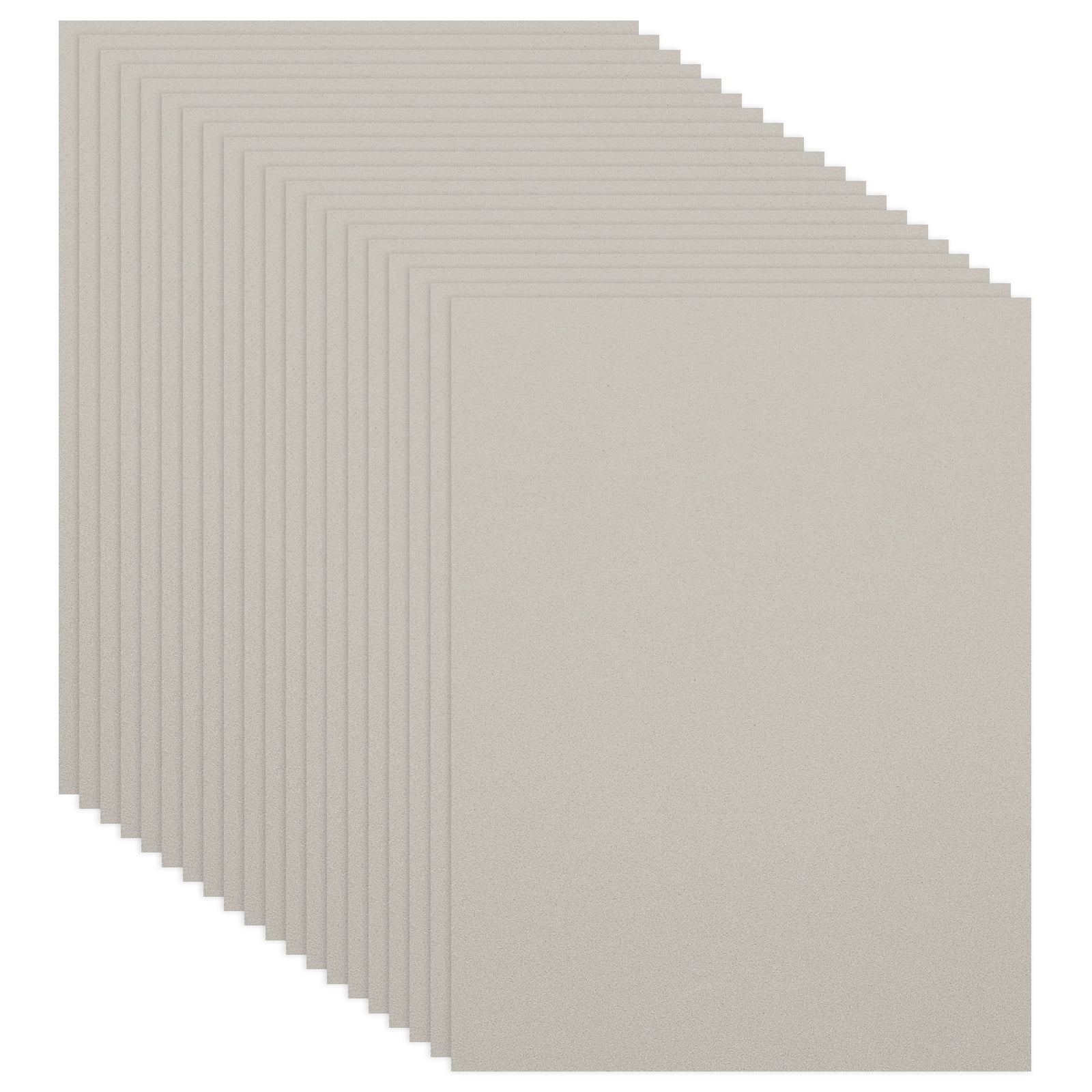 Uxcell 20Pcs Grey EVA Foam Sheets, 15.7 x 11.8 Inches 1mm Thick Foam Sheets for Crafts