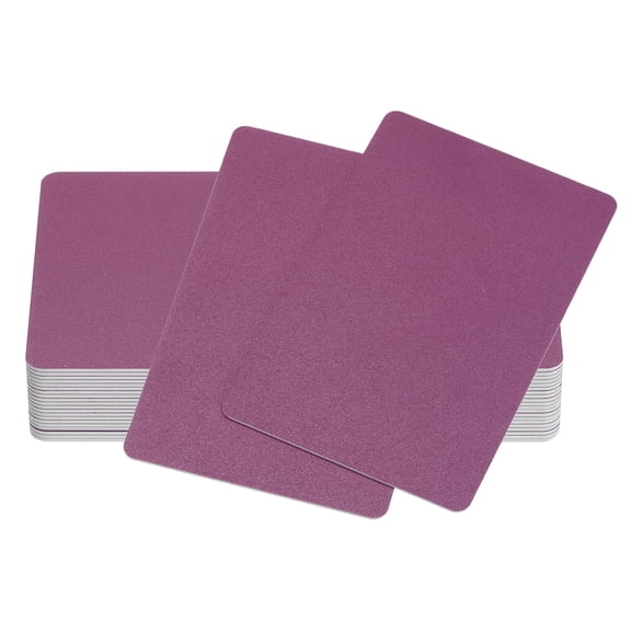 Uxcell 20Pcs Inkjet ID Cards, 30Mil Frosted Blank Inkjet Printable Cards Graphic Quality Waterproof Double Side Printing Cards for Inkjet Printers Badge Business Card, Purple
