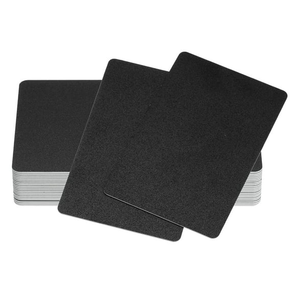 Uxcell 20Pcs Inkjet ID Cards, 30Mil Frosted Blank Inkjet Printable Cards Graphic Quality Waterproof Double Side Printing Cards for Inkjet Printers Badge Business Card, Black