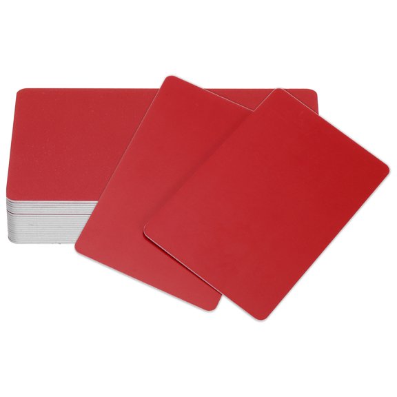 Uxcell 20Pcs Inkjet ID Cards, 30Mil Smooth Blank Inkjet Printable Cards Graphic Quality Waterproof Double Side Printing Cards for Inkjet Printers Badge Business Card, Red