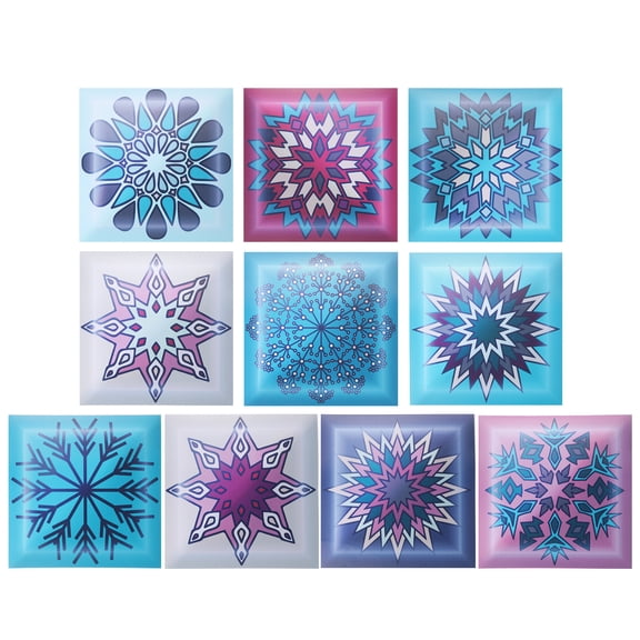 Uxcell 20Pcs Istanbul Peel and Stick Backsplash Tiles, 6" x 6" Self-Adhesive Tile Stickers Waterproof Wallpaper Wall for Kitchen Bathroom Bedroom, Colorful