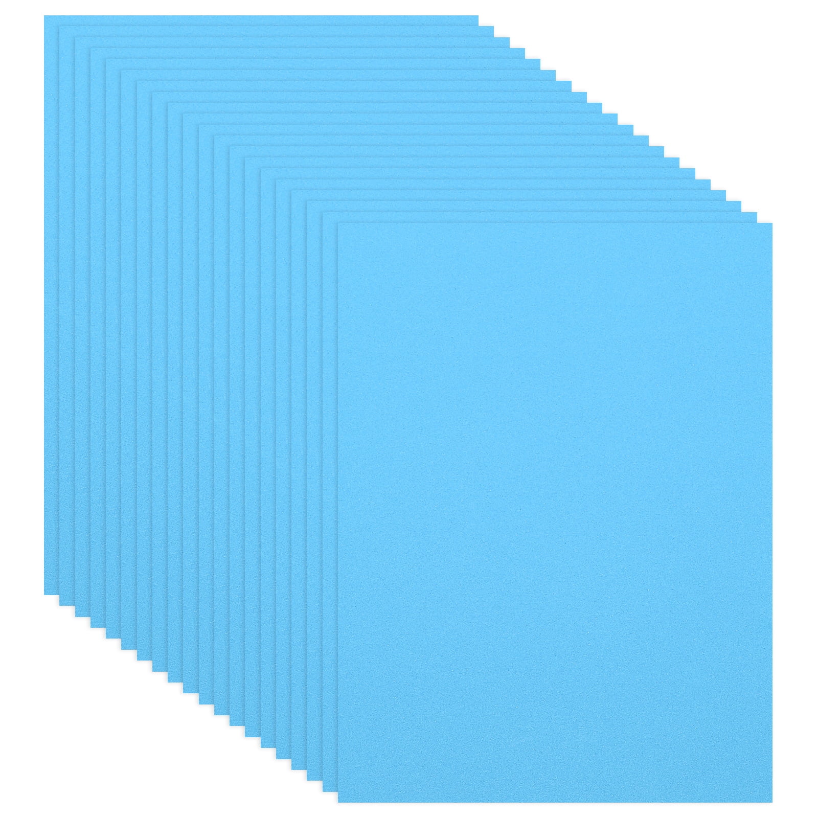 Uxcell 20Pcs Light Blue EVA Foam Sheets, 15.7 x 11.8 Inches 1mm Thick Foam Sheets for Crafts