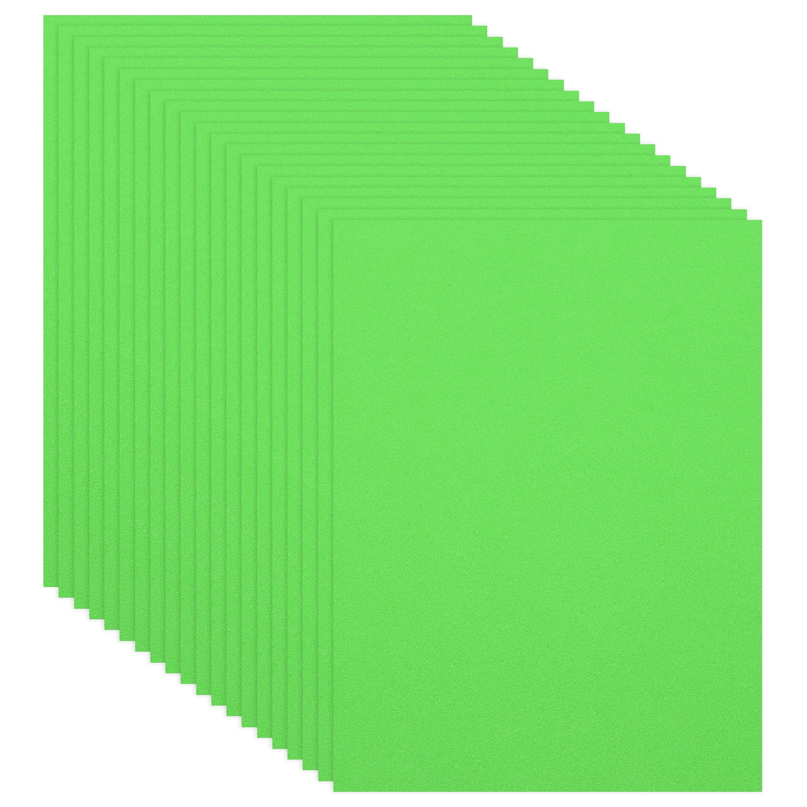 Uxcell 20Pcs Light Green EVA Foam Sheets, 15.7 x 11.8 Inches 1mm Thick Foam Sheets for Crafts