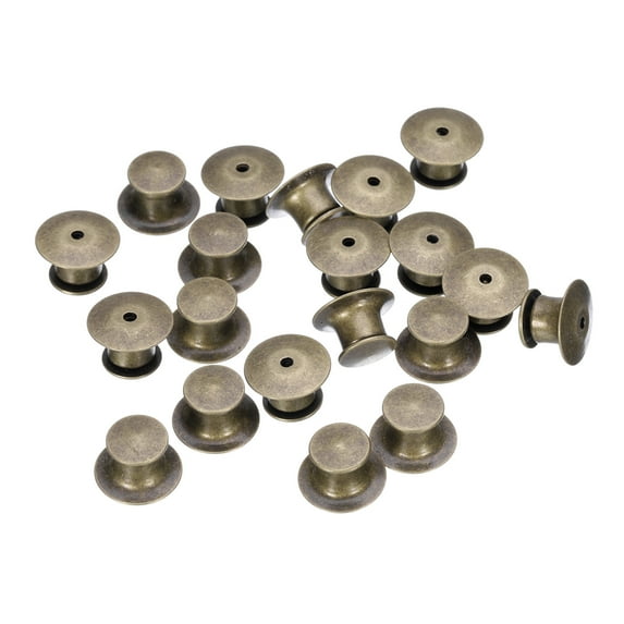 Uxcell 20Pcs Metal Pin Backs Spring Loaded Pin keepers Locking Pin ...