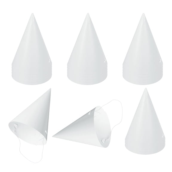 Uxcell 20Pcs Mini Birthday Party Hats, Colorful Paper Party Hat, Adjustable Cone Caps Birthday Decorations for Stuffed Animals Adults Parties Supplies Wedding Celebration, Silver Gray