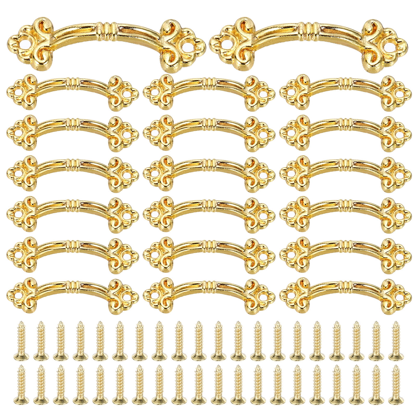 Uxcell 20Pcs Mini Decorative Handles, 1.9" Vintage Mini Pulls Metal ...
