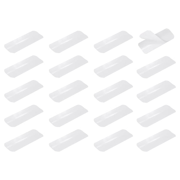 Uxcell 20Pcs Mini Horizontal Blind Repair Tabs, 1" W x 3" l Self-Adhesive Window Blinds Replacement Slats Fixers for Repair Damaged Slats Parts, White