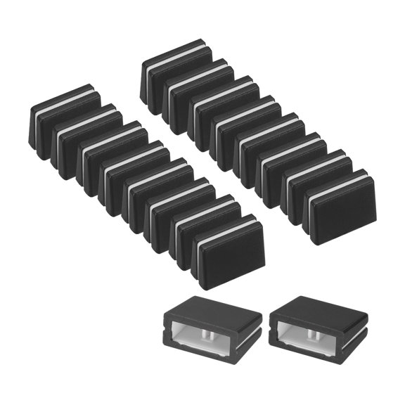 Uxcell 20Pcs Mixer Slider Fader Caps Universal Fader Knobs Black Plastic Slide Potentiometer Replacement Slider Knob for Universal DJ Controller Mixer Console DJM DDJ XDJ Denon