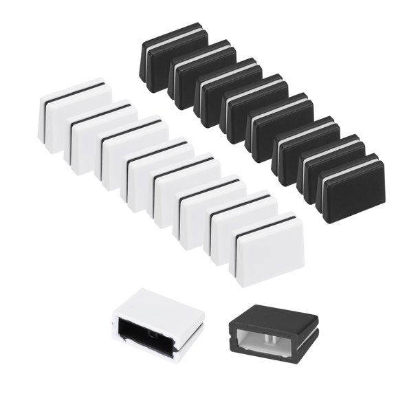 Uxcell 20Pcs Mixer Slider Fader Caps Universal Fader Knobs Black White Plastic Slide Potentiometer Replacement Slider Knob for Universal DJ Controller Mixer Console DJM DDJ XDJ Denon