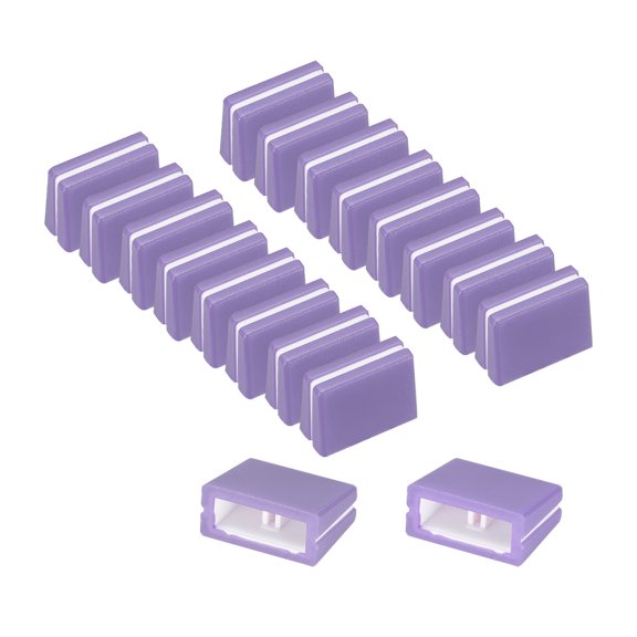 Uxcell 20Pcs Mixer Slider Fader Caps Universal Fader Knobs Purple Plastic Slide Potentiometer Replacement Slider Knob for Universal DJ Controller Mixer Console DJM DDJ XDJ Denon