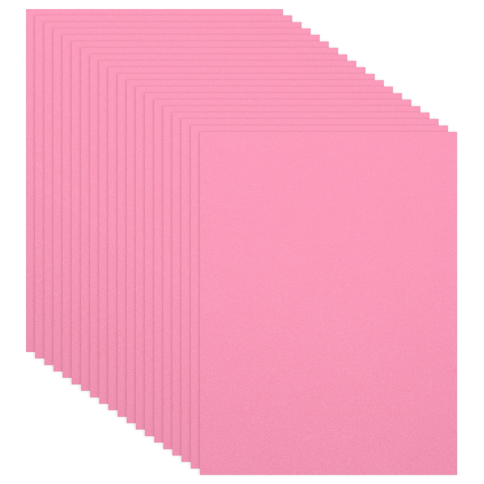 Uxcell 20Pcs Pink EVA Foam Sheets, 15.7 x 11.8 Inches 1mm Thick Foam Sheets for Crafts
