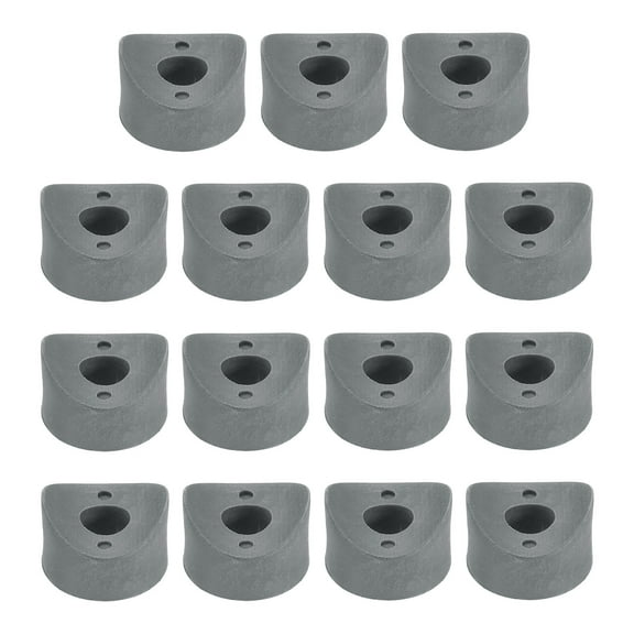 Uxcell 20Pcs Plastic Round Washers, 9mm x 25mm x 10mm Gray PE Concave Washer Spacer Hardware Machine Fastener for Round Tube Fixing