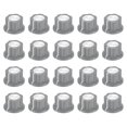thumbnail image 1 of Uxcell 20Pcs Potentiometer Knob Fit 1/4" Shaft Pots, Set Screw Brass Insert, Dark Gray Volume Controller Rotary Knobs, 1 of 6