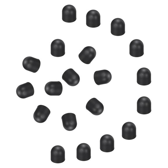 Uxcell 20Pcs Replacement Stylus Pen Tips 9mm Conductive Capacitive Touch Screen Pens Tips Silicone Rubber Black