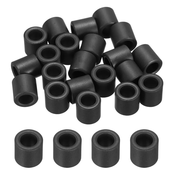 Uxcell 20Pcs Toroid Ferrite Core, 10mm OD x 6mm ID x 10mm H Ferrite Ring Chokes Strong Round Magnet to Reduce Signal Loss, Black