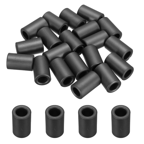 Uxcell 20Pcs Toroid Ferrite Core, 17.5mm OD x 10.5mm ID x 28.5mm H Ferrite Ring Chokes Strong Round Magnet to Reduce Signal Loss, Black