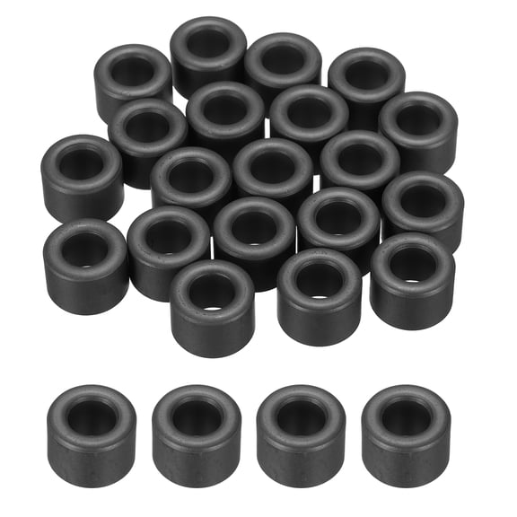 Uxcell 20Pcs Toroid Ferrite Core, 17.5mm OD x 9.5mm ID x 12.7mm H Ferrite Ring Chokes Strong Round Magnet to Reduce Signal Loss, Black