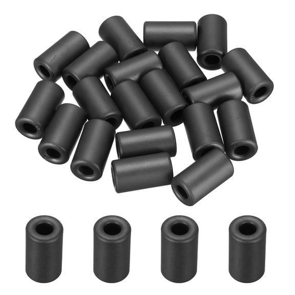 Uxcell 20Pcs Toroid Ferrite Core, 16mm OD x 7mm ID x 28mm H Ferrite Ring Chokes Strong Round Magnet to Reduce Signal Loss, Black