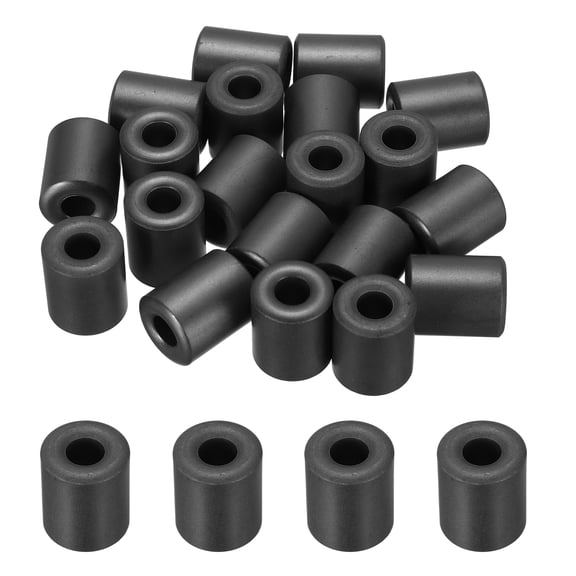 Uxcell 20Pcs Toroid Ferrite Core, 16mm OD x 7mm ID x 20mm H Ferrite Ring Chokes Strong Round Magnet to Reduce Signal Loss, Black