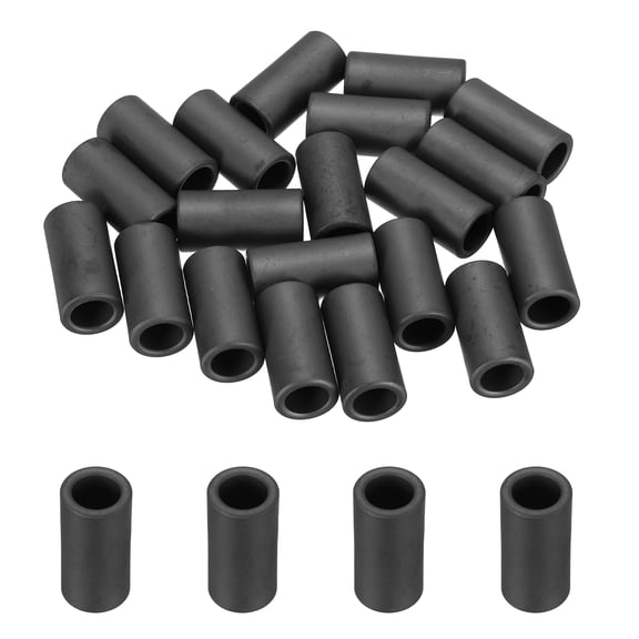 Uxcell 20Pcs Toroid Ferrite Core, 14.2mm OD x 9.5mm ID x 28.5mm H Ferrite Ring Chokes Strong Round Magnet to Reduce Signal Loss, Black