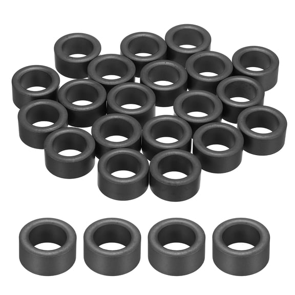 Uxcell 20Pcs Toroid Ferrite Core, 29mm OD x 19mm ID x 15mm H Ferrite Ring Chokes Strong Round Magnet to Reduce Signal Loss, Black
