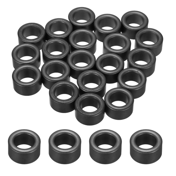 Uxcell 20Pcs Toroid Ferrite Core, 22.5mm OD x 13.8mm ID x 12.7mm H Ferrite Ring Chokes Strong Round Magnet to Reduce Signal Loss, Black