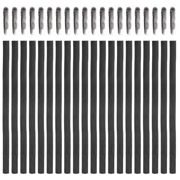 Uxcell 20Pcs Willow Charcoal Sticks, 5-7mm Black Charcoal Pencils Graphite Stick Charcoal Drawing Pencils for Artists Beginners Hobbyists Sketching Shading Fine Art