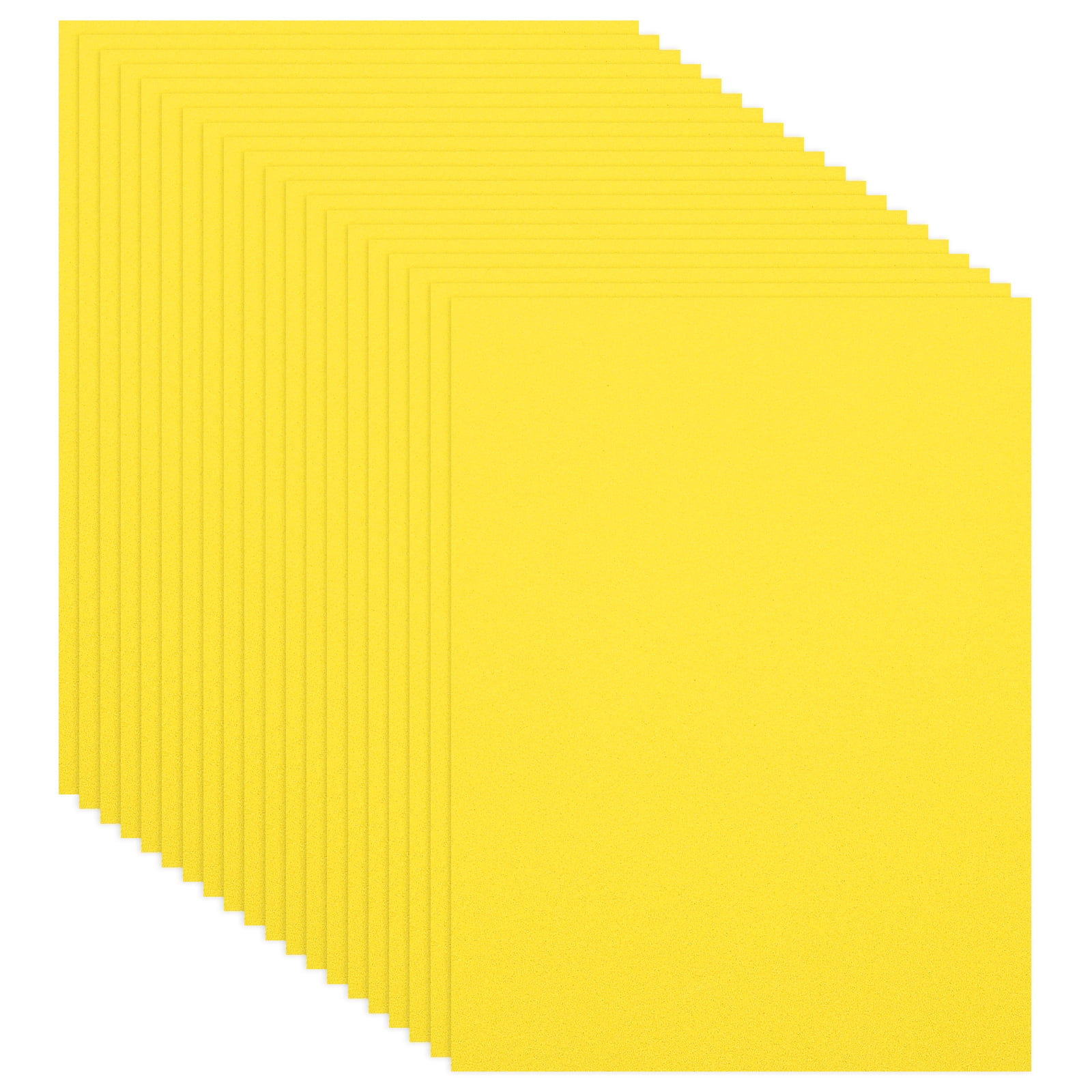 Uxcell 20Pcs Yellow EVA Foam Sheets, 15.7 x 11.8 Inches 1mm Thick Foam Sheets for Crafts